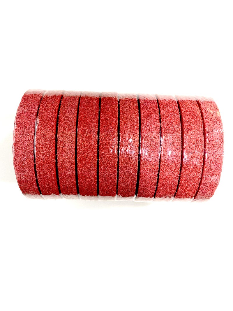 Jon Bhandari Tools 100mm (4 Inch) Non Woven Fiber Polishing Wheel Buffing Pad 7P – Pack of 10 – Smooth Metal Finishing & Surface Preparation for Steel, Iron, Aluminum – Low Noise, Washable, Long Life - Image 2