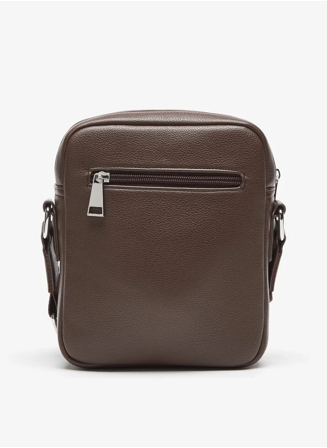 DUCHINI Duchini Plain Crossbody Bag with Adjustable Strap and Zip Closure