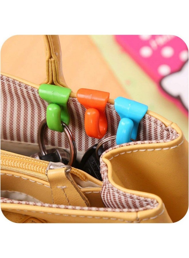 MRIYA Keys Clips Plastic Lost-Proof Bag Hook Keys Clips Keys Holder Hook Built-in Bag Inner Folder for Purse Handbags Backpacks (4pcs)(Multi) - Image 4