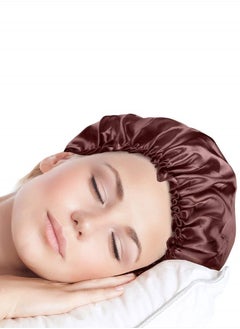 6 Pieces Sleep Cap Satin Bonnet Sleeping Hat Soft Elastic Night Hair Cover for Women Girls (Red, Navy Blue, Dark Blue, Brown, Black, Beige) - pzsku/Z6705D08CFF3671652AB0Z/45/_/1683648886/558062d2-c364-4877-b448-0d5c6e82d7b2