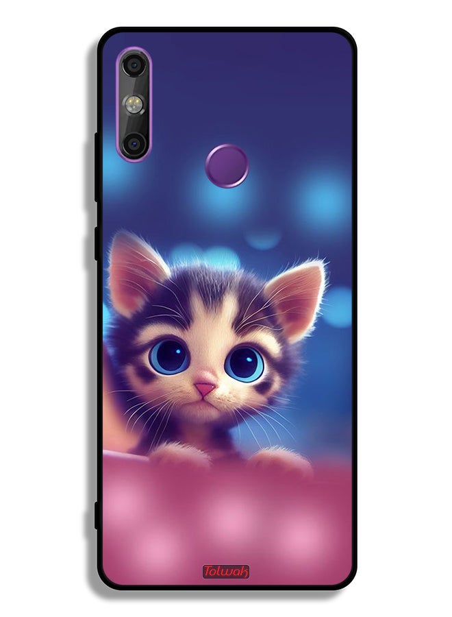 Tolwak Huawei Enjoy 20e Protective Case Cover Little Cat - Image 2