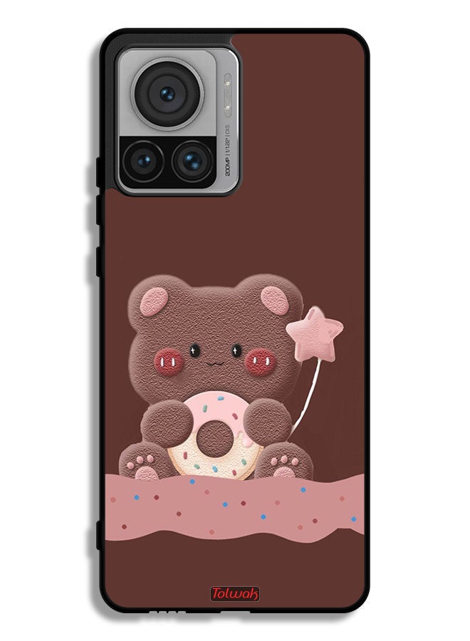 Tolwak Motorola Moto X30 Pro Protective Case Cover Donut Bear - Image 1