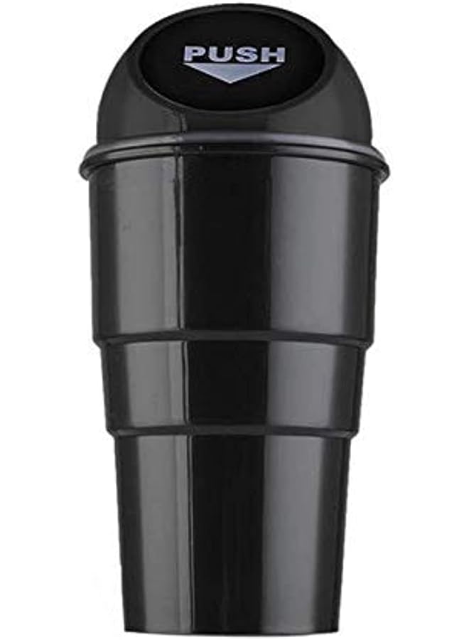 الكبريت سلة مهملات السيارة والسيارات (أسود)