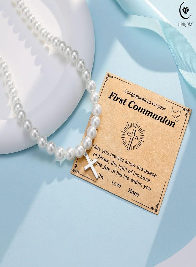 UPROMI 1st First Communion Gifts for Girls First Holy Communion Decorations Favors Catholic Jewelry - Image 5