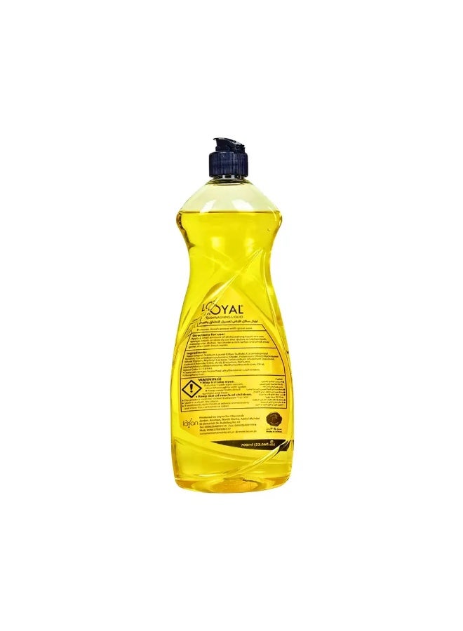 Loyal 5 In 1 Ginger and Lemon Scented Dishwashing Liquid With Natural Enzymes- 700ml - Image 2