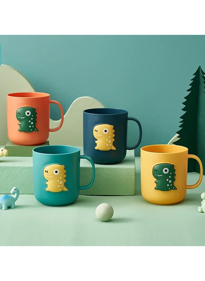 جلوسكي 1pc ديناصور الكرتون فرشاة الأسنان كوب-حمام إبداعي غسول الفم وكوب الشرب، البلاستيك دائم - Image 5