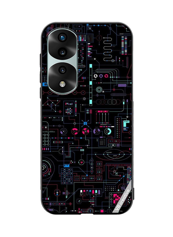 VR CREATIVE Protective Case Cover For Honor 70 Pro Circuit Design Multicolour - Image 1