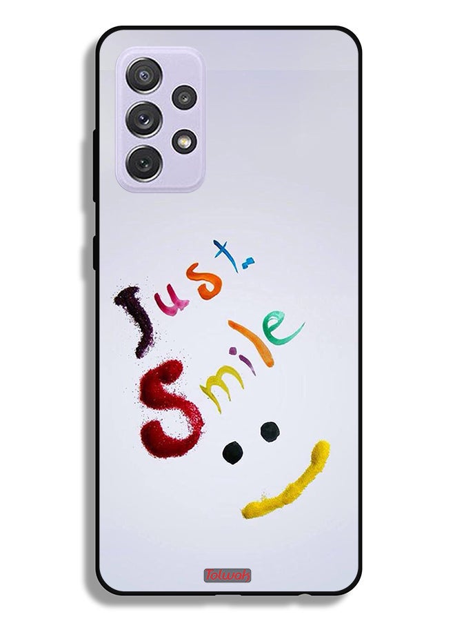 Tolwak Samsung Galaxy A72 5G Protective Case Cover Just Smile - Image 1