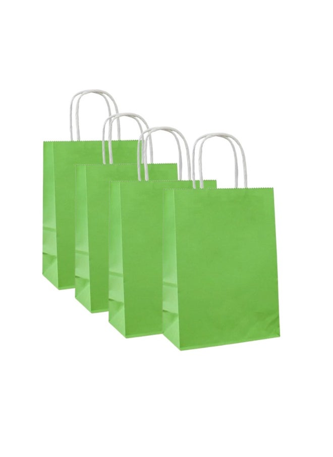 Madhoor Medium Gift Paper Bags Pack of 4 Light Green 21x11x27 cm  - Image 2