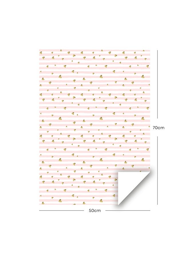 Share the Love Premium Pink Wrapping Paper Pack – 4 Sheets (50x70 cm) with Luxurious Coated Finish for Elegant Gift Wrapping  - Image 2