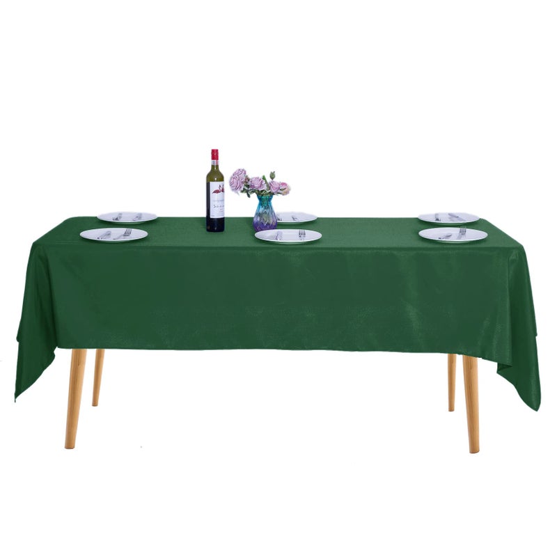 Ascoza 2pack 60x120 Inch Hunter Rectangular Tablecloth 6 Feet Table Cloth in Polyester Fabric for Wedding/Banquet/Restaurant/Parties - Image 1