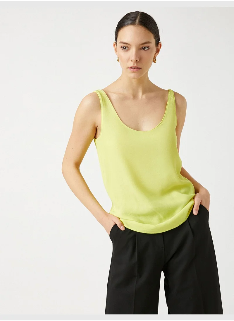 كوتون Scoop Neck Tank Top