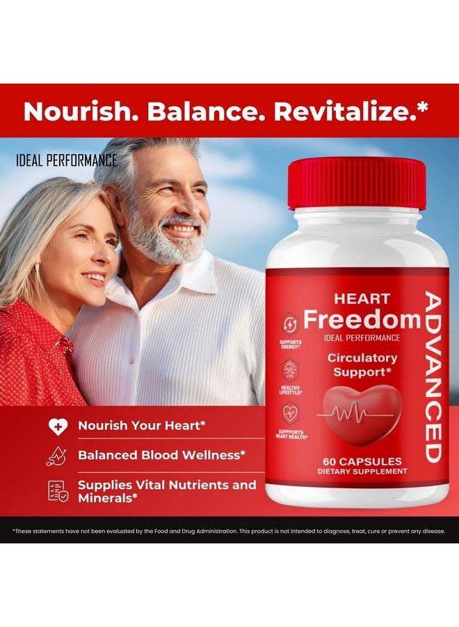 IDEAL PERFORMANCE Heart Freedom Capsules, Official HeartFreedom Pills - Energy and Health Maximum Strength, Heart Freedom Circulation Support Capsules, All Natural Glyco Optimizer, Premium Formula Reviews (5 Pack) - Image 5