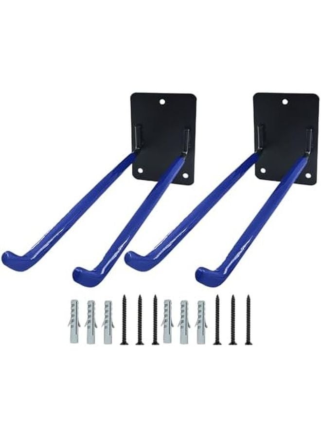 عبوة من 2 خطاف حائط ملكي ثقيل مقاس 10 بوصة لتعليق السلالم والإطارات والأدوات - Image 4