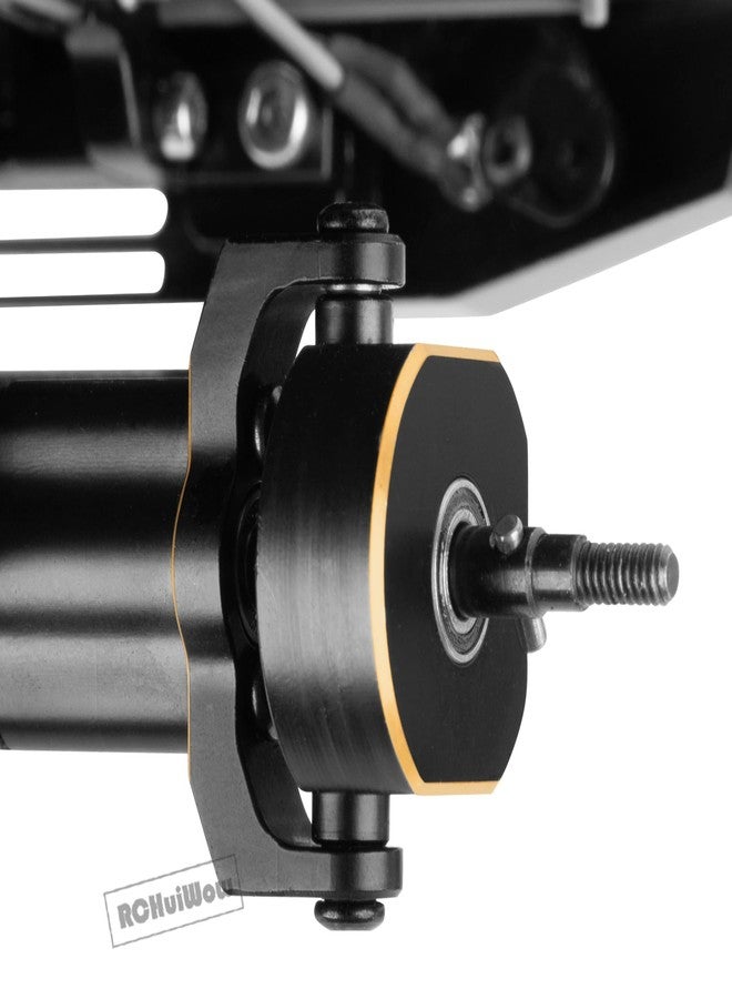 RCHuiWow RC Axle Widening & Diff Cover Upgrades Part for 1/18 Trx4m RC Crawler Car,Brass Front & Rear 11MM Wider Axle Widening(11mm Wider on Each Side) w/ 2pcs Diff Cover for 1/18 Trx4m,Black - Image 5