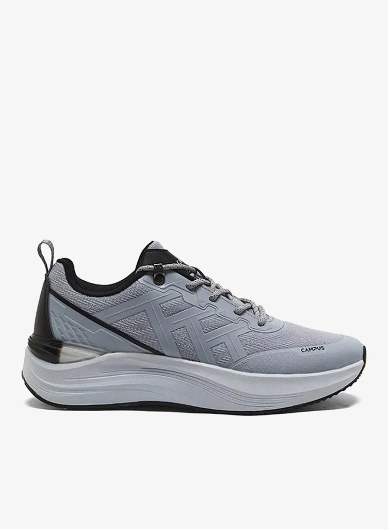 CAMPUS Men Trick Bubble Yoga Max Lace-Up Running Shoes-Light Grey