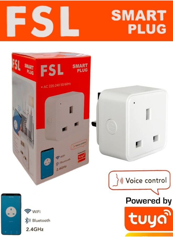 FSL Smart Plug WiFi Bluetooth And Voice Control 2.4GHz  - Image 1