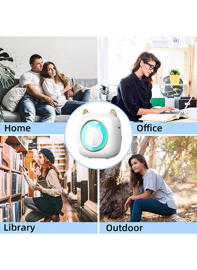 Generic Mini Pocket Printer Portable Thermal Printer Machine Wireless BT Connection 203DPIwith 6 Roll Thermal Paper+3pcs Color Thermal Paper 57x25mm+5pcs Color Markers Gift  - Image 5