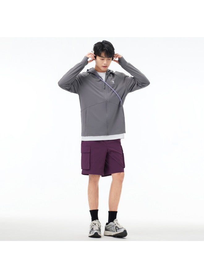 camel Sun Protection Clothing Spring Summer Sun Protective Wear Sun Shade Sun Protection Comfortable Breathable Casual Hooded Jacket Men's Knitted Sun Protection Clothing - Image 5