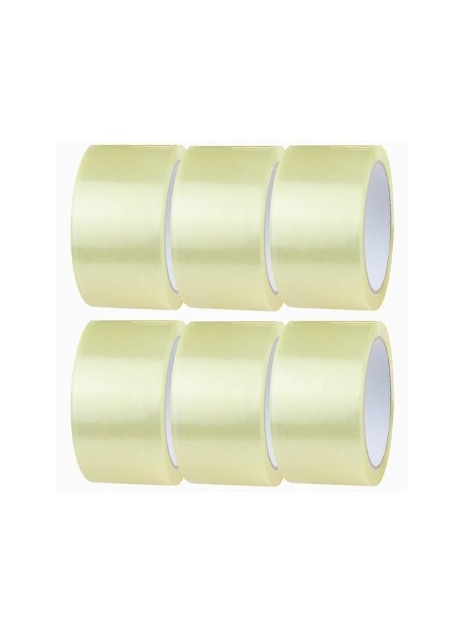 erorex [6 Roll] Clear Packing Tape, [2 inches x 50 yards]Strong Heavy Duty Packaging Tape for Sealing Parcel Boxes, Moving Boxes Houses, Large Postal Bags, Office Supplies  - Image 1