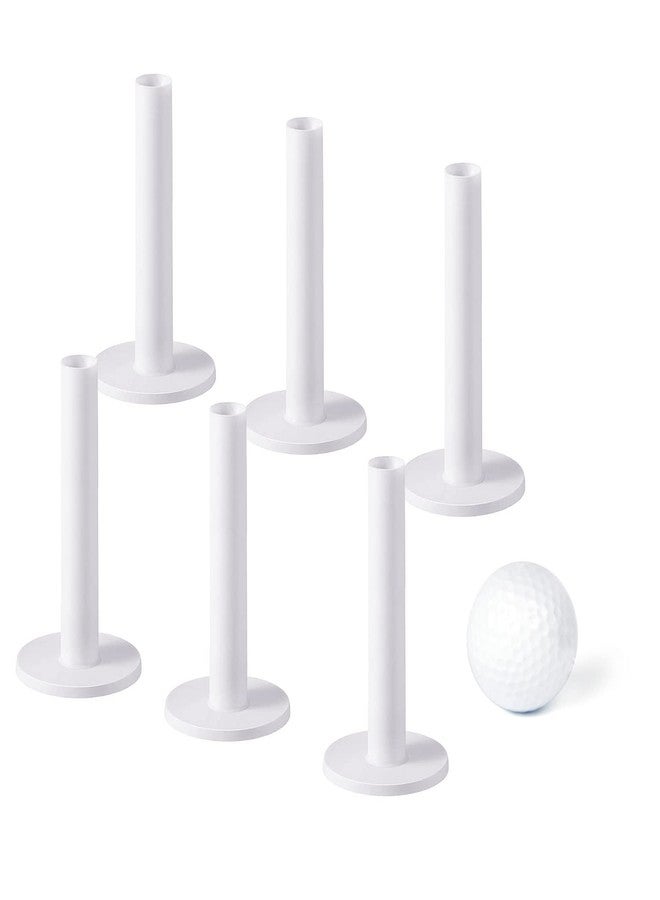 MAZEL Premium Rubber Golf Tees Pack of 6 - Durable Performance Rubber Tees for Driving Range & Indoor Outdoor Practice Mat (6 Pack 3 1/4"+1 Ball) - Image 1