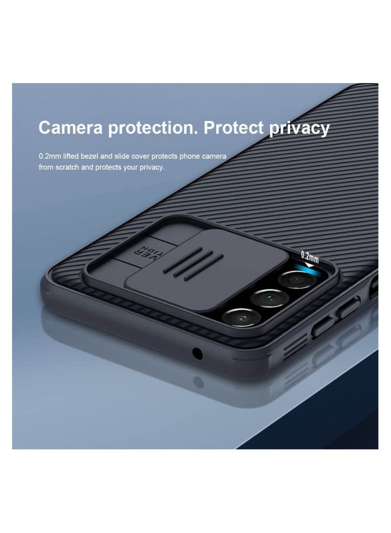 Nillkin CamShield Case Slim Cover with camera protection shield For Samsung Galaxy A73 5G Black - Image 3