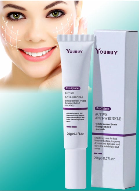 Pro Xylane Anti Wrinkle Cream Reduce File Lines and Wrinkles Improve Dark Circles and Puffiness for Youthful Bright Eyes Anti Oxidation Under Eye Cream Hydration Anti Aging face cream 20g