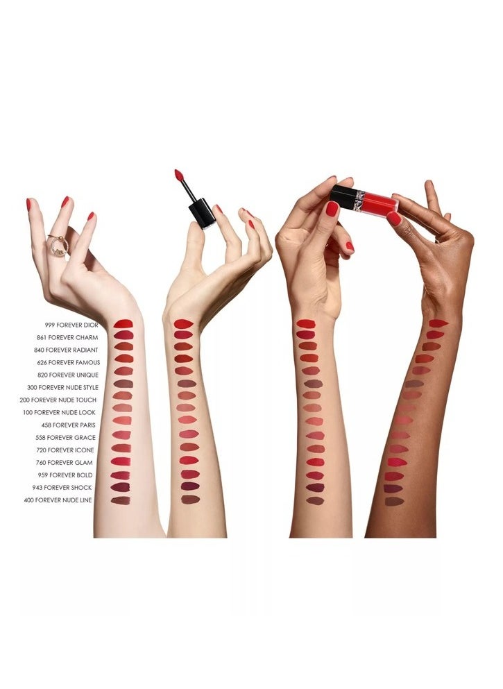 Dior Addict Rouge Dior Forever Liquid Lipstick Forever Liquid 959 Forever Bold 6ml | Ultra-Pigmented, Transfer-Proof, Long-Lasting Matte Finish  - Image 5