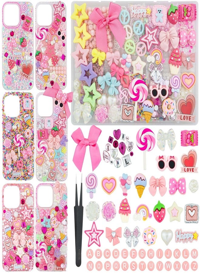 DoDoBeads 1430 Pcs Junk Phone Case Decoration Kit, Charms for Customizing Cases, Kawaii Bow, Letter Beads, Nail Accessories, Flatback Pearls, Rhinestones, Cute Aesthetic Decor for Personalization - Image 1