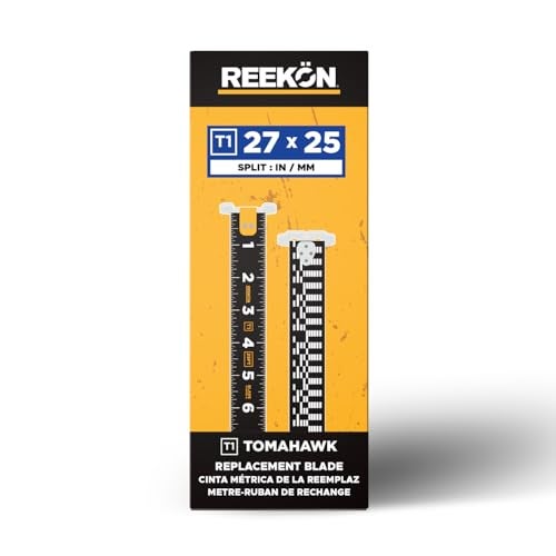 REEKON T1 Tomahawk Digital Tape Measure Replacement Blade – 25 ft / 7.6 m Split, English, & Metric Units – Easy Install - Image 1