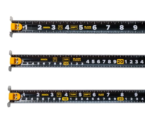 REEKON T1 Tomahawk Digital Tape Measure Replacement Blade – 25 ft / 7.6 m Split, English, & Metric Units – Easy Install - Image 3