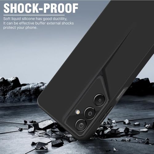 WOW IMAGINE Slim Back Cover for Samsung Galaxy M16 5G | Galaxy F16 5G | Blade Series Ultra Thin Case with Lightweight Design | Camera Protection | Soft Matte Silicone Flexible Mobile Case - Black - Image 4