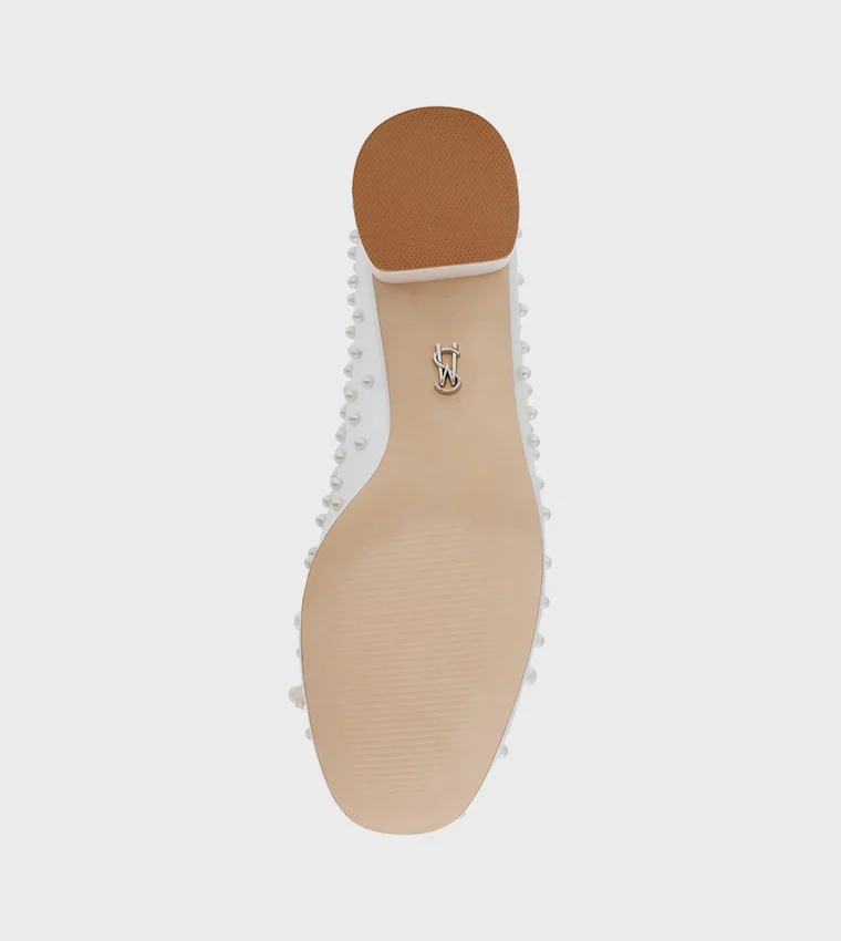 ستيف مادن QUIN15S1-IP3 Ivory Women's Heel Sandals