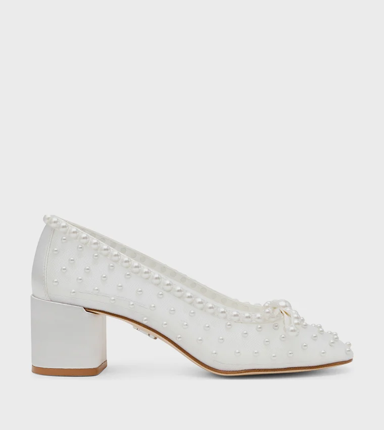 ستيف مادن QUIN15S1-IP3 Ivory Women's Heel Sandals