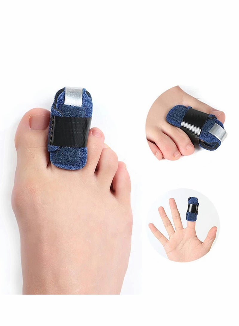 SOLARAE 1 Pair Toe Splint Toe Corrector Brace, Toe Straightener for Hammer Toe, Crooked Toe, Mallet Toe, Bent Toe, Claw Toe, Toe Wrap to Align and Support Broken Toe, Fits Women and Men(One Size) - Image 1