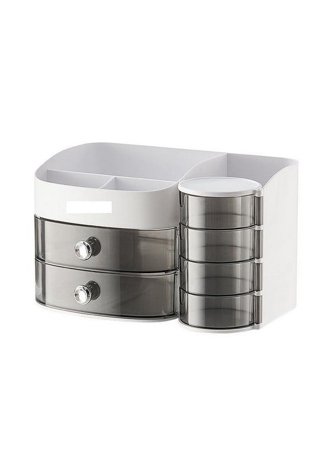 Crobat Cosmetic Storage Box Desktop Lipstick Box Storage Box Large Capacity Dustproof Dressing Table Skin Care Rack - Image 1