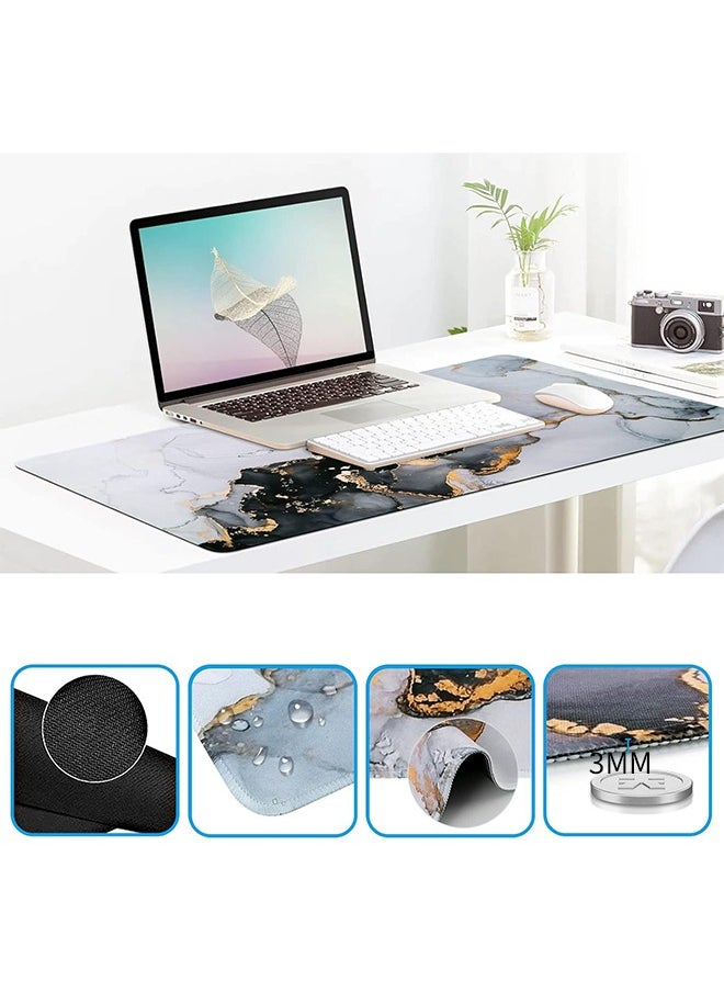 Bukela - Mouse pad, Gaming Mouse Pad Wrist Support Set,4in1 Desk Mat+ Keyboard Wrist Rest+Mouse Wrist Rest+Coaster Set with Ergonomic Design for Home Office Table Computer - Image 1