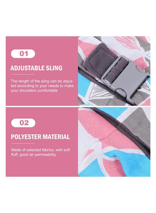 POPETPOP POPETPOP Small Animal Sling Carrier Hamster Carrier: Bearded Dragon Sling Carrier with Adjustable Strap Guinea Pig Carrier Bag Small Animal Pouch for Gerbil Hedgehog, 25.55X7.86X5.89in - Image 4