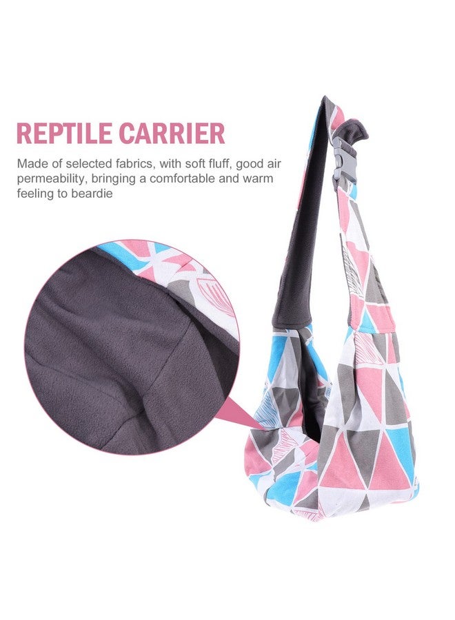 POPETPOP POPETPOP Small Animal Sling Carrier Hamster Carrier: Bearded Dragon Sling Carrier with Adjustable Strap Guinea Pig Carrier Bag Small Animal Pouch for Gerbil Hedgehog, 25.55X7.86X5.89in - Image 5