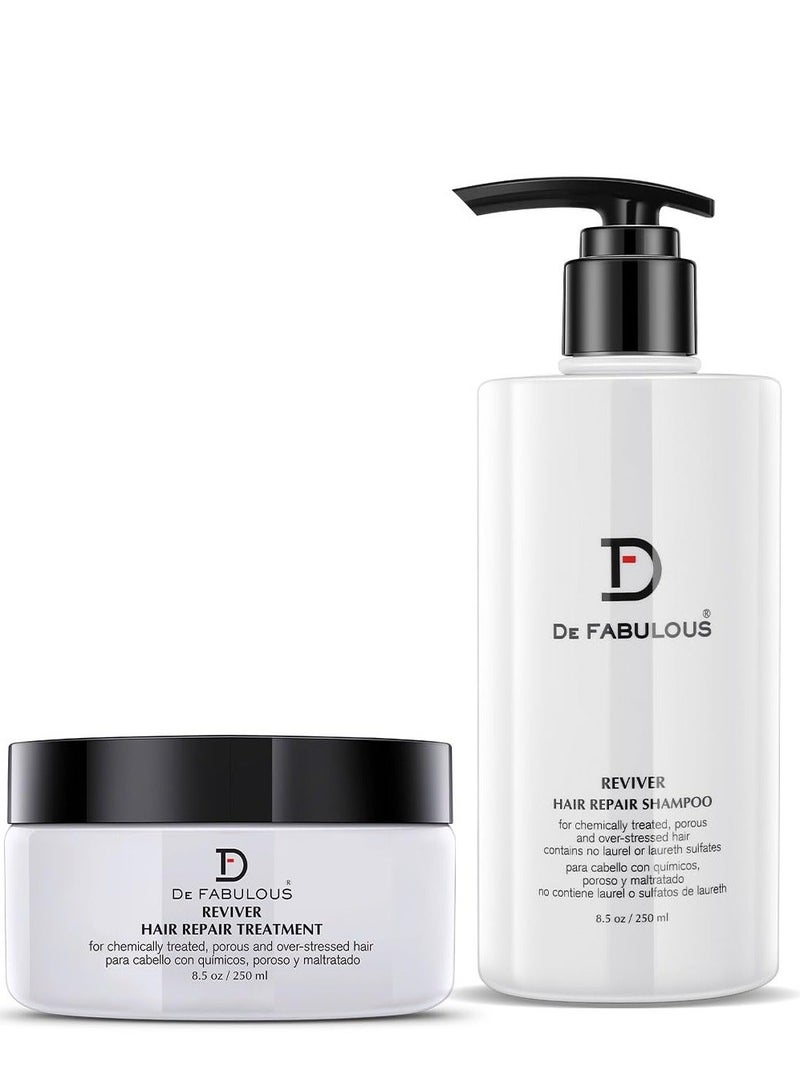 De Fabulous Reviver | Repairs Dry & Frizzy Hair, Sulphate Free, pH Balanced, Hair Repair Treatment for All Hair Types. - Image 1