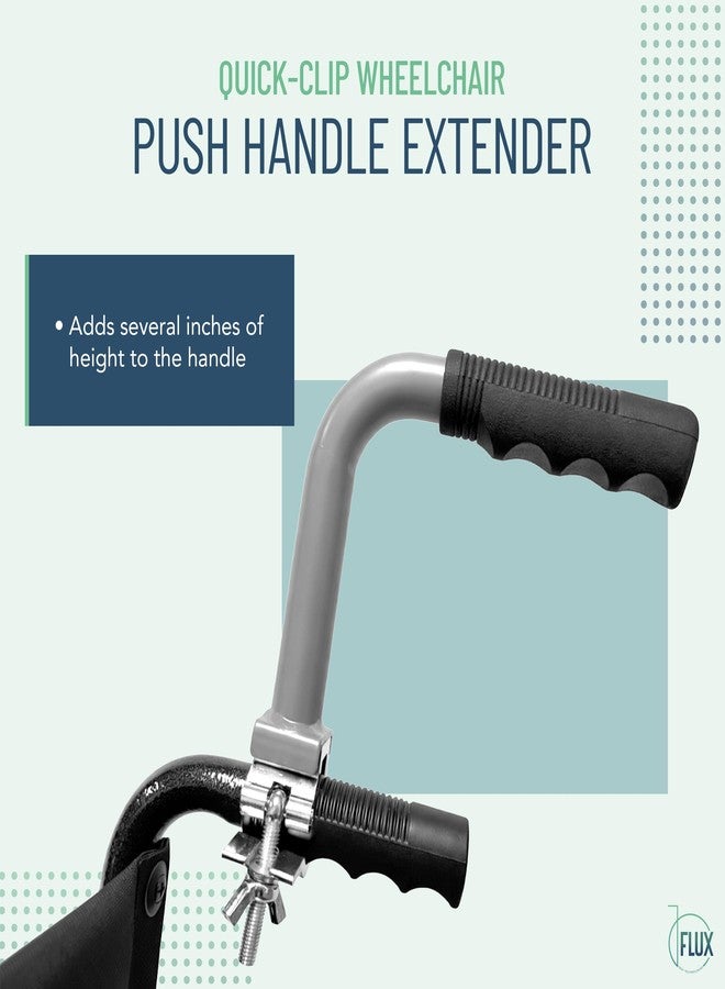 فلاكس موسعات مقابض الكراسي المتحركة FLUX Troy Technologies Body Positioner Push، ملحقات مساعدة للبالغين، مشبك سريع - Image 2
