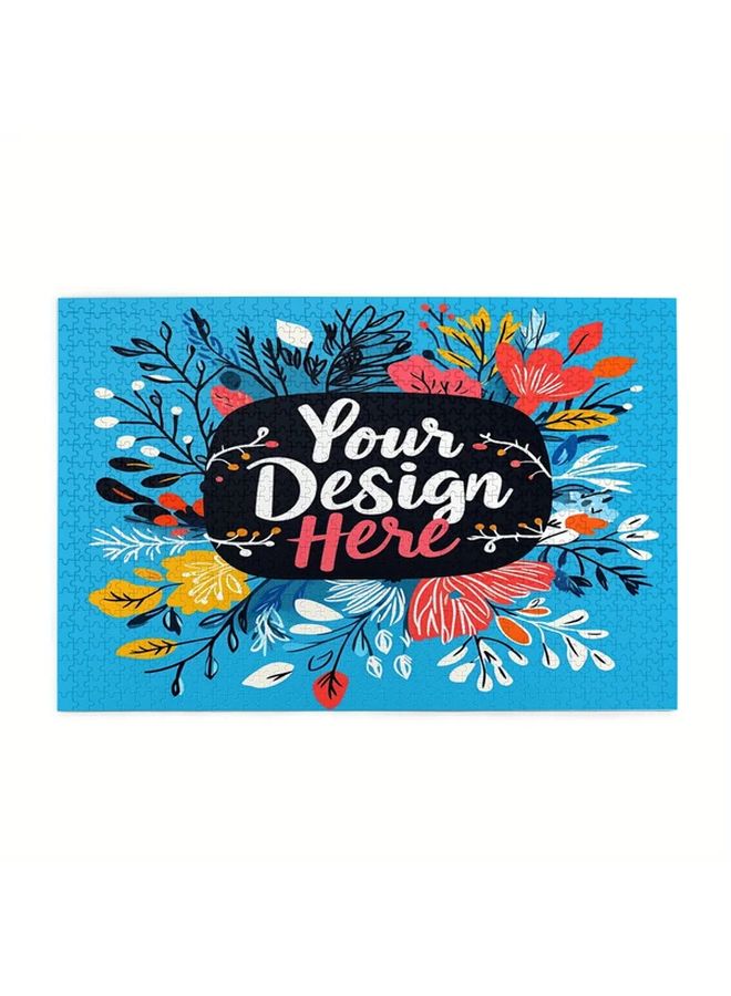 مخصص 1000 قطعة لغز بانوراما شخصي باللون الأبيض، مثالي ليوم الأب ويوم الأم وعيد الميلاد - Image 4