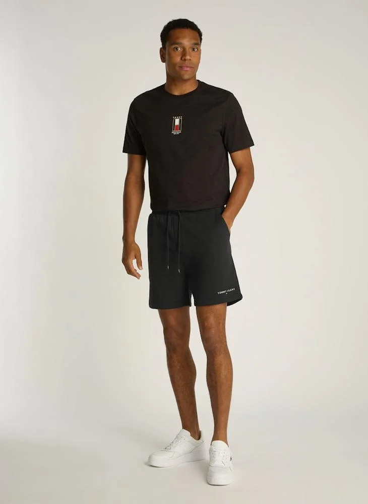 تومي جينز Logo Band Shorts