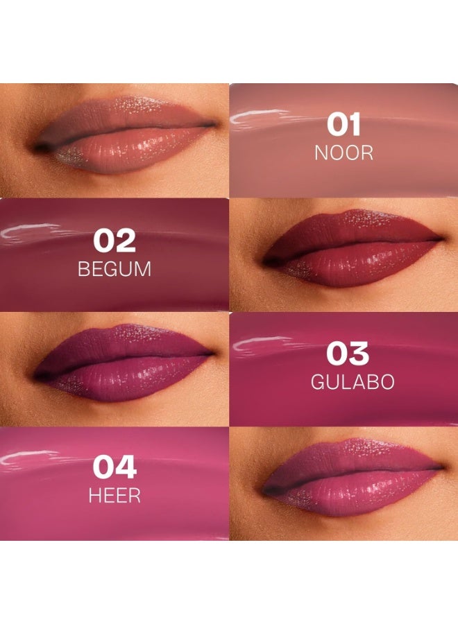 MARS Cinemagic Transfer-Proof Lip Gloss (2.4ml) (04-HEER) | Intense High-Shine Color | Upto 12 hr Long-Lasting | Smudge-Proof | Lightweight | Comfortable | Doe-Foot Easy Applicator - Image 5