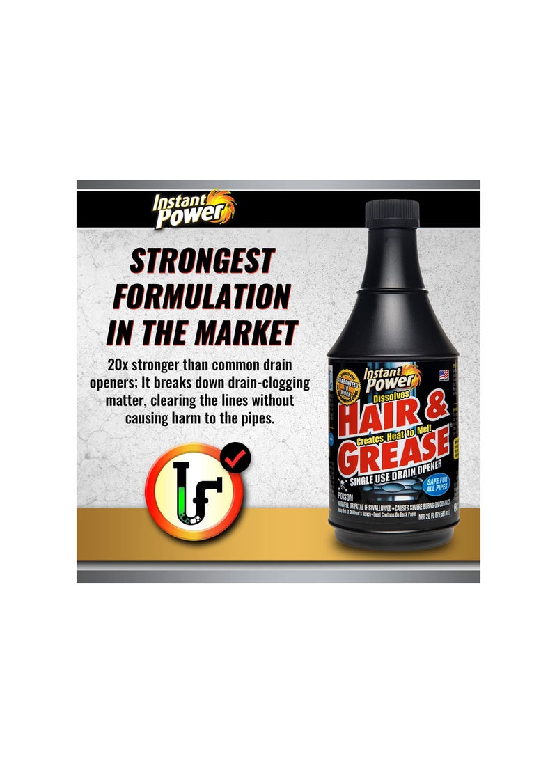 Instant Power Instant Power Hair & Grease Drain Opener 591 ML  - Image 2