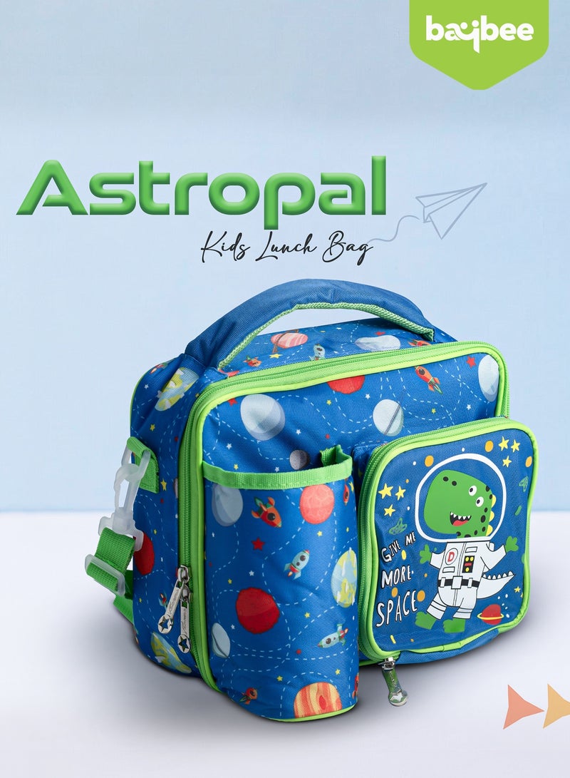 Baybee Insulated Lunch Bag for Kids, Lightweight Kids Lunch Bag for School with Bottle Holder & Carry Handle | Travel Lunch Bag for Toddlers Childrens for Age 3+ Years (Dinosaur) - Image 3