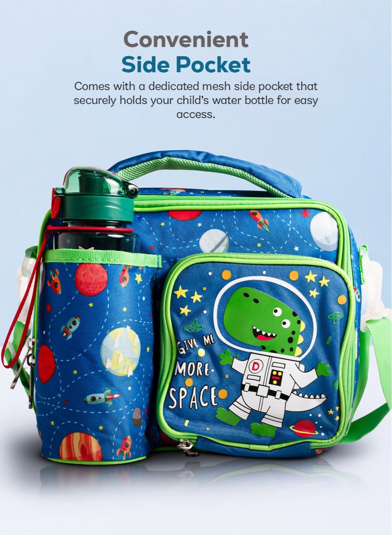Baybee Insulated Lunch Bag for Kids, Lightweight Kids Lunch Bag for School with Bottle Holder & Carry Handle | Travel Lunch Bag for Toddlers Childrens for Age 3+ Years (Dinosaur) - Image 4