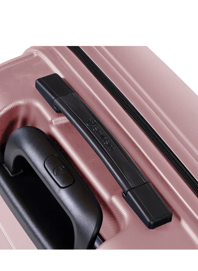 eminent Voyager Hard Side Travel Bags Trolley Luggage Set of 3 Makrolon Lightweight with 4 Quiet Double Spinner Wheels Suitcase with TSA Lock KH91 Pink