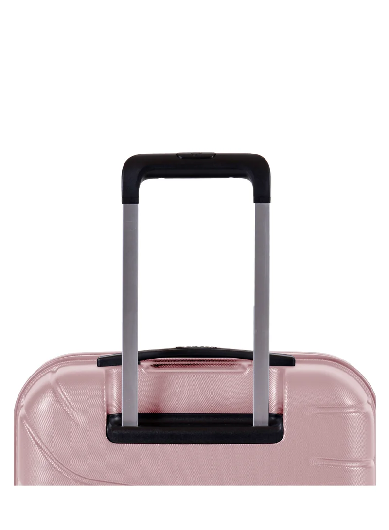 eminent Voyager Hard Side Travel Bags Trolley Luggage Set of 3 Makrolon Lightweight with 4 Quiet Double Spinner Wheels Suitcase with TSA Lock KH91 Pink