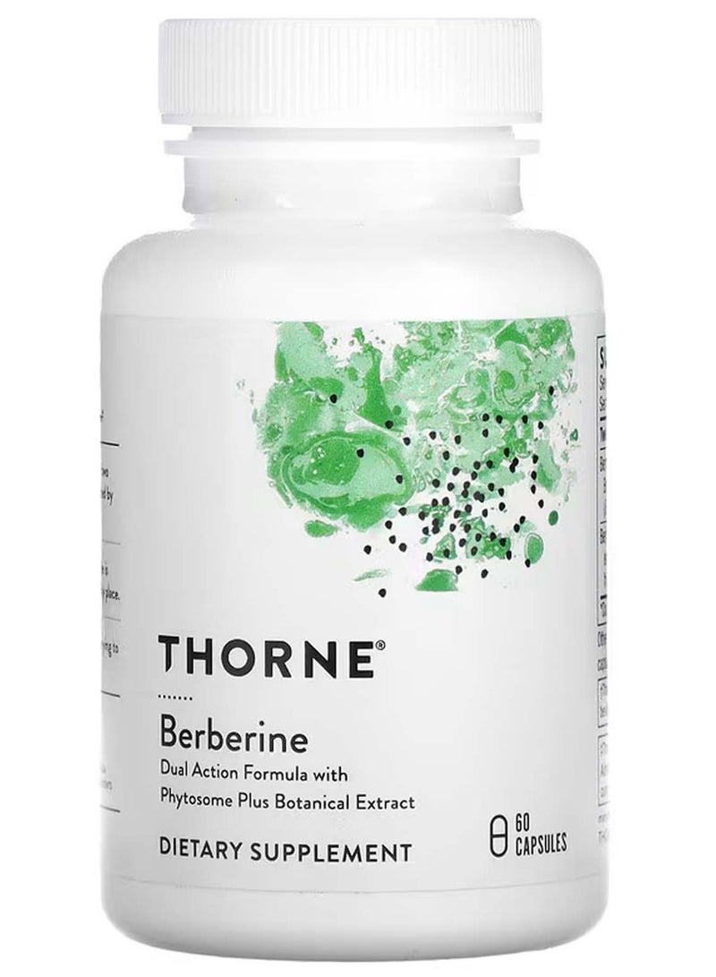 Thorne Berberine, a powerful plant-based complex for heart health, immune support, weight management, and digestive support - 60 capsules - Image 1